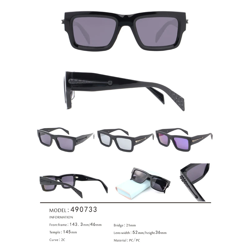 Viking Spikes Retro Rectangle Fashionable Sunglasses 490733 1 Viking Spikes Retro Rectangle Fashionable Sunglasses 490733 1